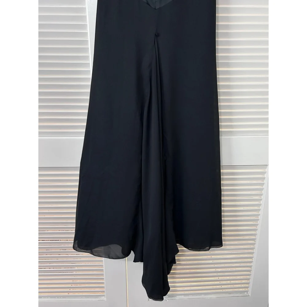 Nicole Miller Black Strapless Evening Gown Dress Size 0 NWT - Picture 7 of 16